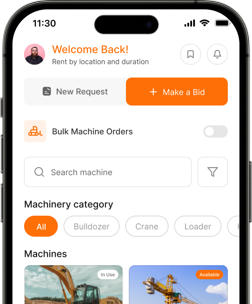 Bidding flow screen